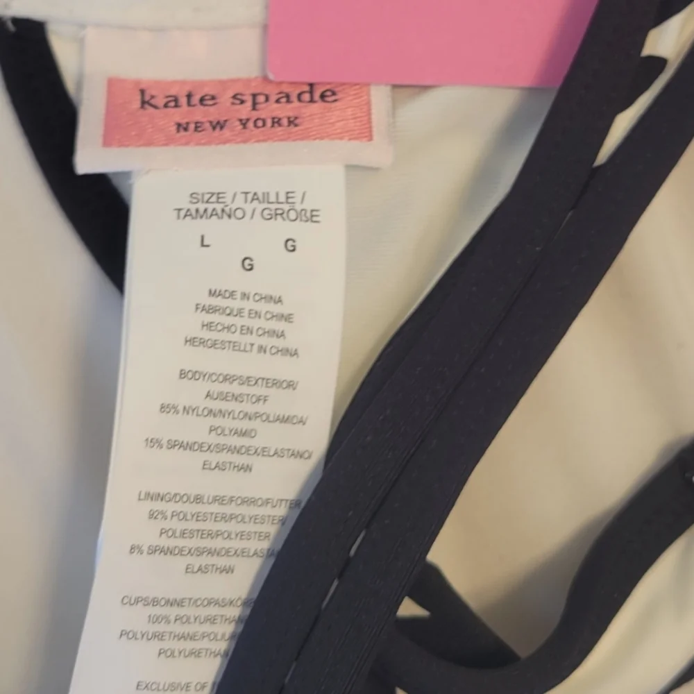 KATE SPADE NY Zebra Underwire Bralette Bikini Top & High Waist Bottom BUNDLE NWT